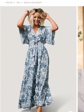 Baltic born Byron Jumpsuit blue Floral size xl